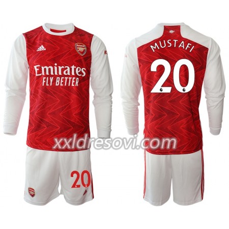 Arsenal Shkodran Mustafi 20 Domaći Dječji Komplet Dresovi za Nogomet 2020-2021 Dugim Rukavima (+ kratke hlače)